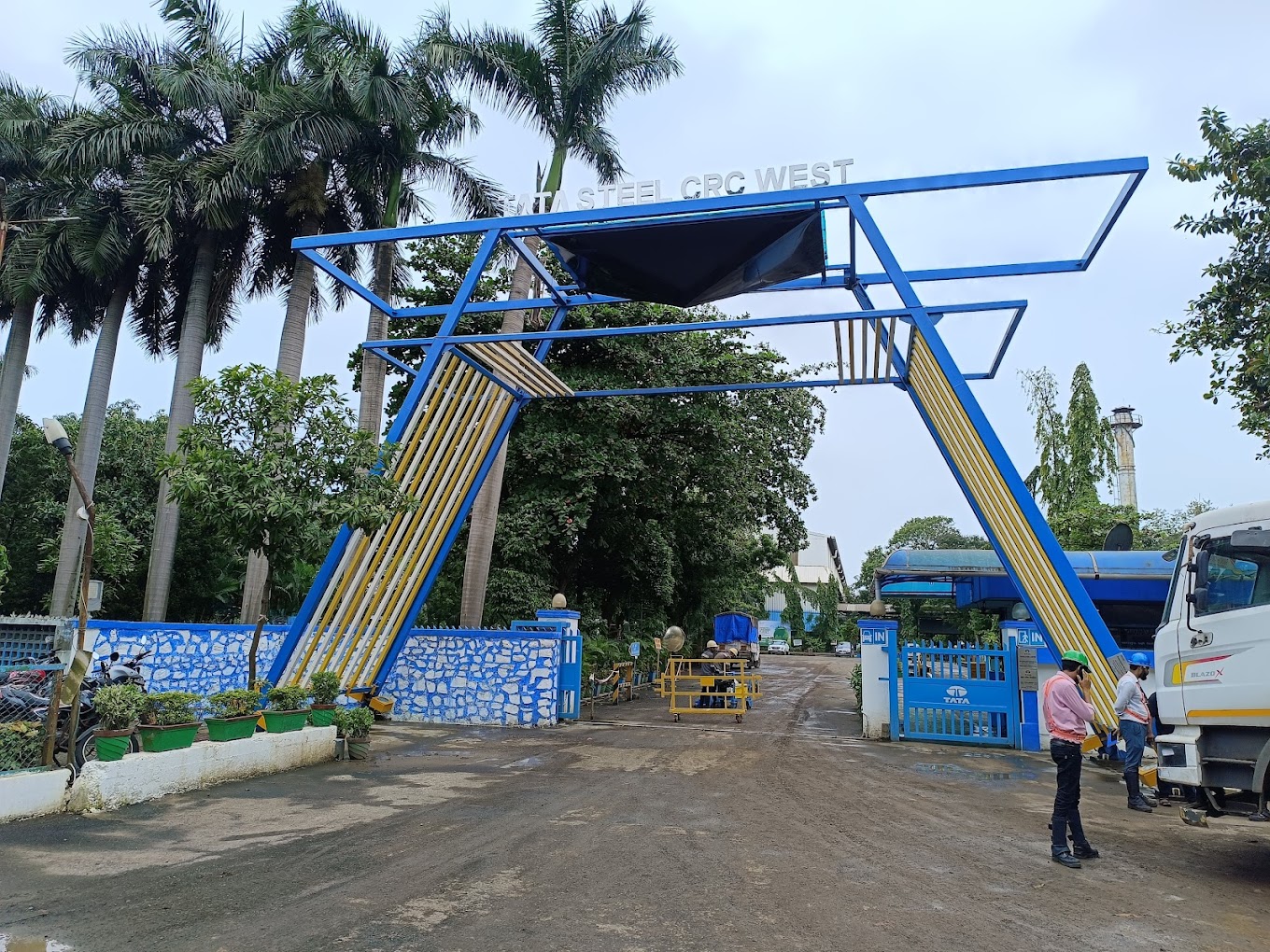 Cloud-based IoT LED screen installation at TATA STEEL CRC WEST, Boisar